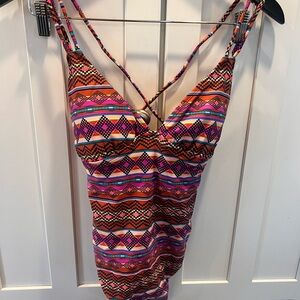 NWOT Size-lg Xhilaration Aztec One piece bathing suit